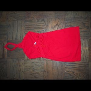 Red, Sexy, Mini, Halter Dress
